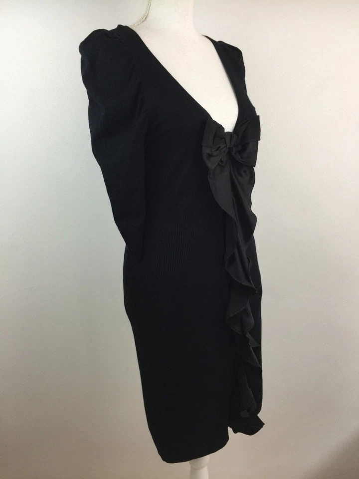  Vestido negro para mujer Yoana Baraschi, nuevo con etiquetas talla S  Foto 2 de 4