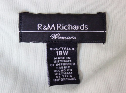 R&M Richards Outfit sz 18 W Teal Floral Shirt Tiered Skirt Spring Assmytrical - Picture 12 of 12
