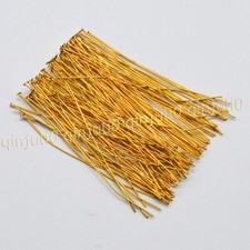 0.6mm*70mm Gold Flat Head Pins For DIY Earrings Jewelry Findings Making Needle