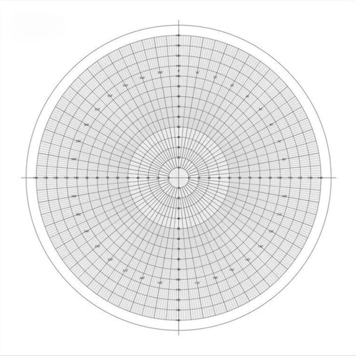 Optical Comparator Chart for Mitutoyo 512075 Profile Projector Overlay Chart