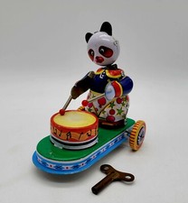Ms 565 Tin Drumming Panda Wind-Up Toy with Key Made in China 304