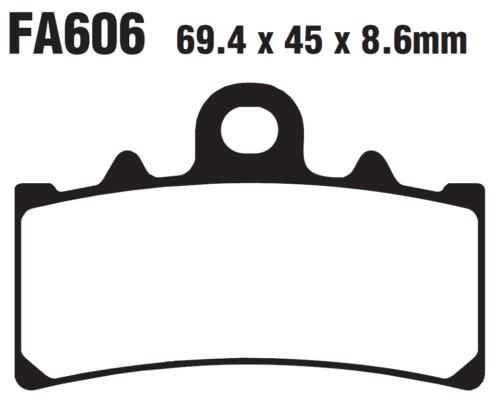 EBC/FA606 Brake Pads (Front) for KTM Duke 125/200/390, RC125/RC200/RC390 - Picture 2 of 2