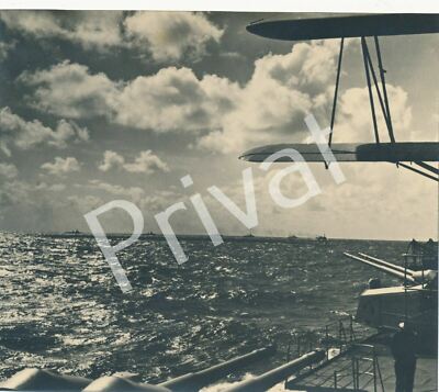 Foto XXL WKII Flottenmanöver Panzerschiff Deutschland Ostsee F1.11