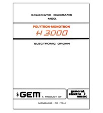 GEM H3000 Monotron Polytron Service Manual Schematic Diagrams Schematic Schema