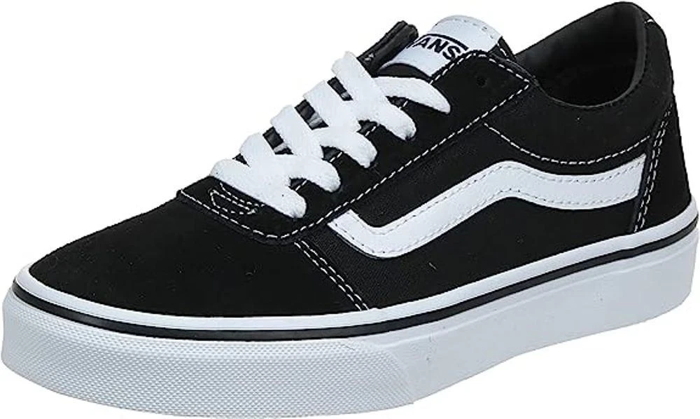 Vans Ward Black White Suede Mens Skate Trainers Shoes