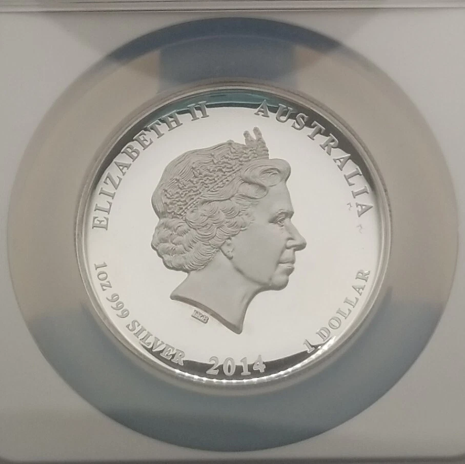 2014P Australia S$1 Year of the Horse Early Releases NGC PF 69 Ultra Cameo #3512 - Image 4 of 4