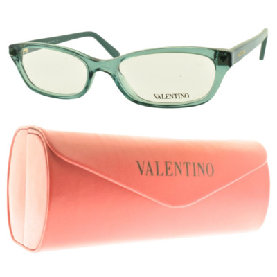 NEW!! VALENTINO V2695 416 Clear Blue Rectangle Full Rim Optical Frame Eyeglasses