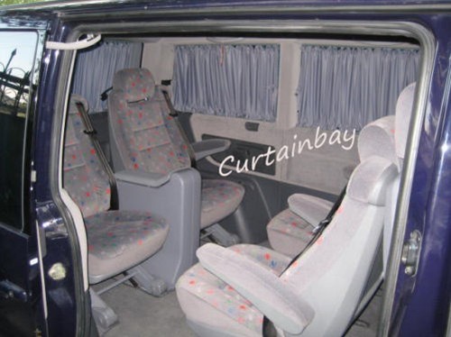 Toyota Hiace komplett hinten Vorhang Set Reisemobil Rollo Grau - Picture 5 of 10