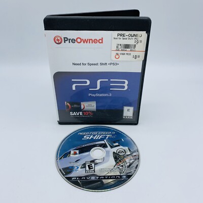 Need for Speed: Shift (Sony PlayStation 3, 2009) PS3 Racing Video Game, VG Disc