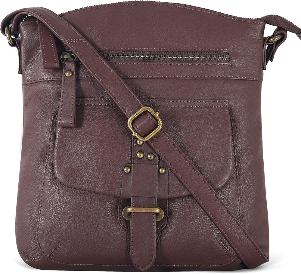 Leather Crossbody Bags for Women - Trendy Leather Crossbody Purses for Women - M