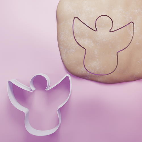 Christmas Angel Simple Cookie Cutter - Biscuit Cutter - Baking - 3 ...