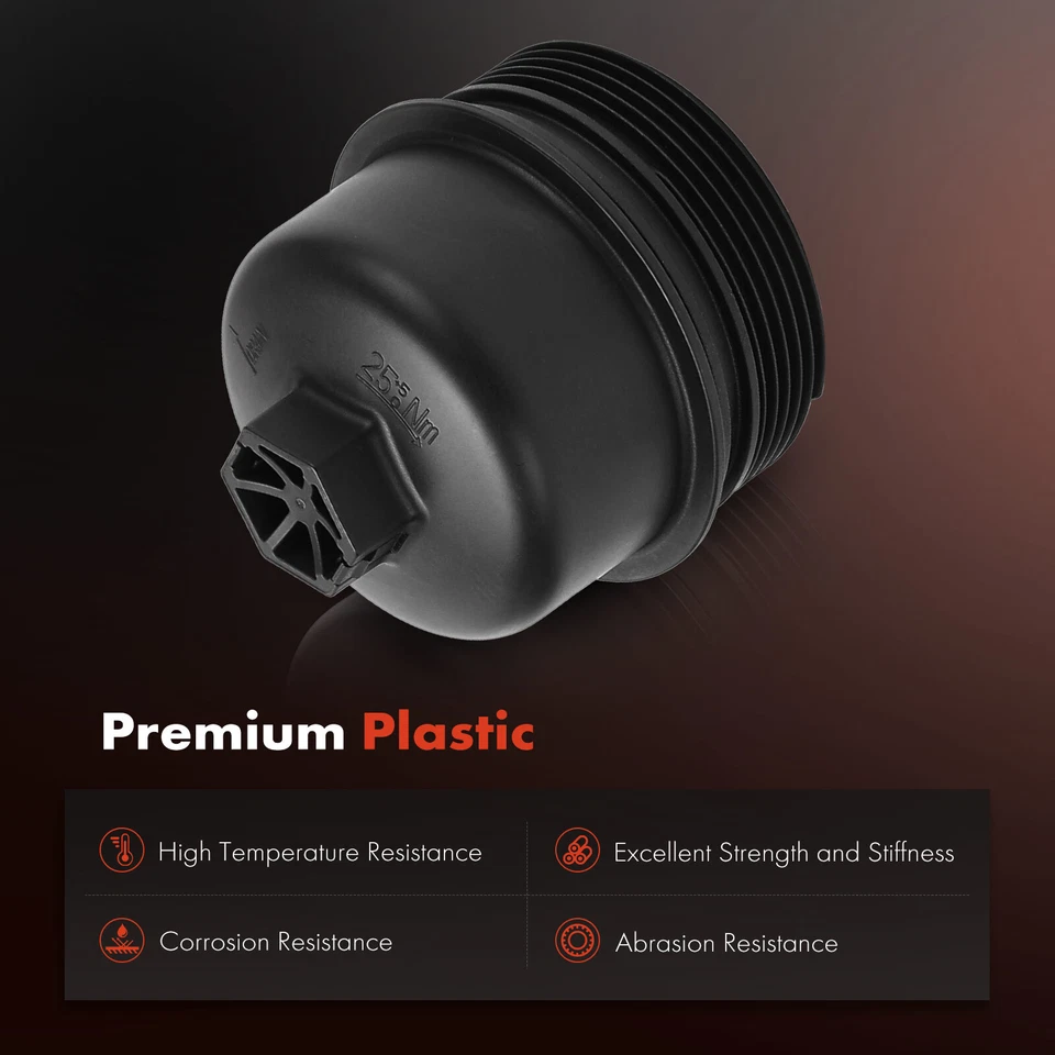 Cubierta de carcasa de filtro de aceite delantero para Ford Escape 08-17 Focus 04-12 Transit 07-14 Foto 3 de 4