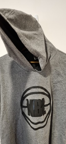 NBL Hoody Jumper Size 3XL Grey Short Sleeve Pullover Lightweight Cotton - Picture 5 of 6
