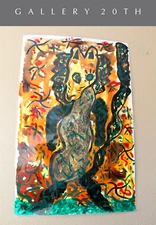 VINTAGE FANTASTIC ORIG ABSTRACT ART PAINTING AFTER PICASSO MATISSE