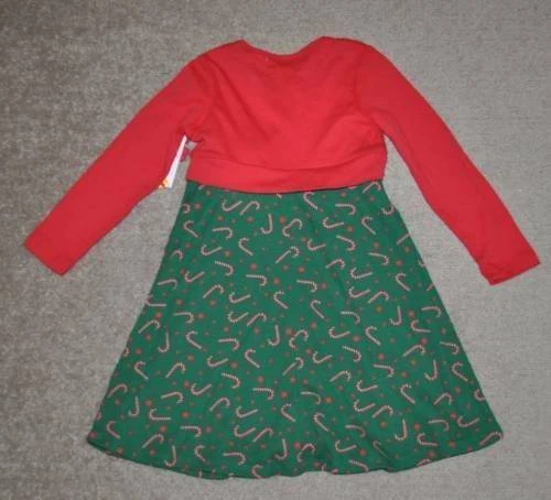 Платье для девочек Bolero Christmas Speechless красное зеленое конфетная трость праздничная вечеринка размер 4 - Изображение 3 из 3