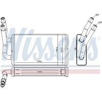WäRmetauscher Innenraumheizung Passend FüR Ford Transit Bus Aluminium