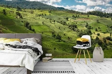3D Green Field Wallpaper Wall Mural Removable Self-adhesive Sticker 766