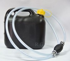 Benzinpumpe Umfüllpumpe Handpumpe mit 2 Meter PVC-Schlauch  Notpumpe Ölpumpe