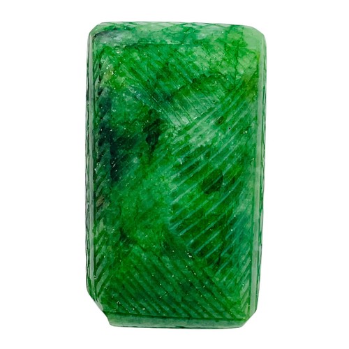 430.25 Cts Natural Carved Emerald Stunning Green Rare Huge Magnificent Gemstone - Picture 3 of 10