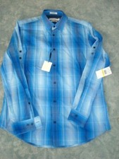 CALVIN KLEIN MULTI COLOR DRESS SHIRT SIZE M