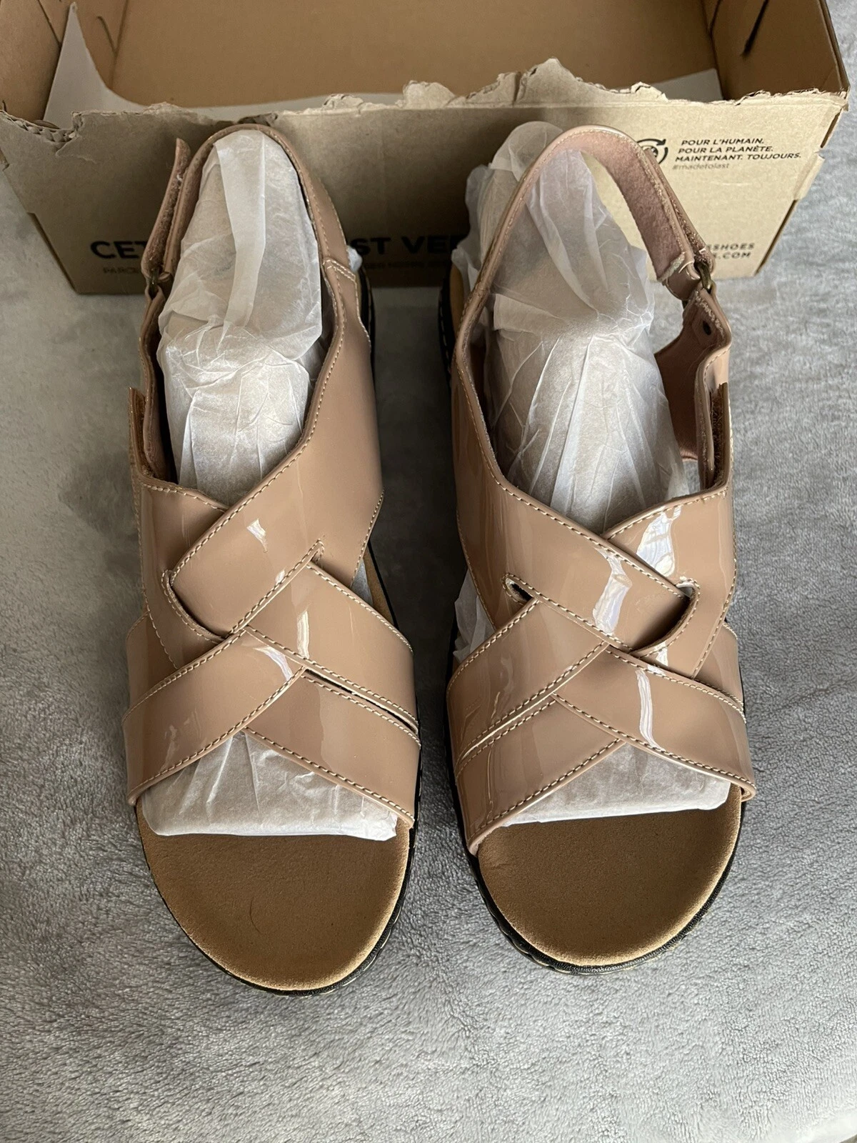 Sandali Clarks Collezione Merliah Eco Praline Patent Donna Taglia 8 5W
