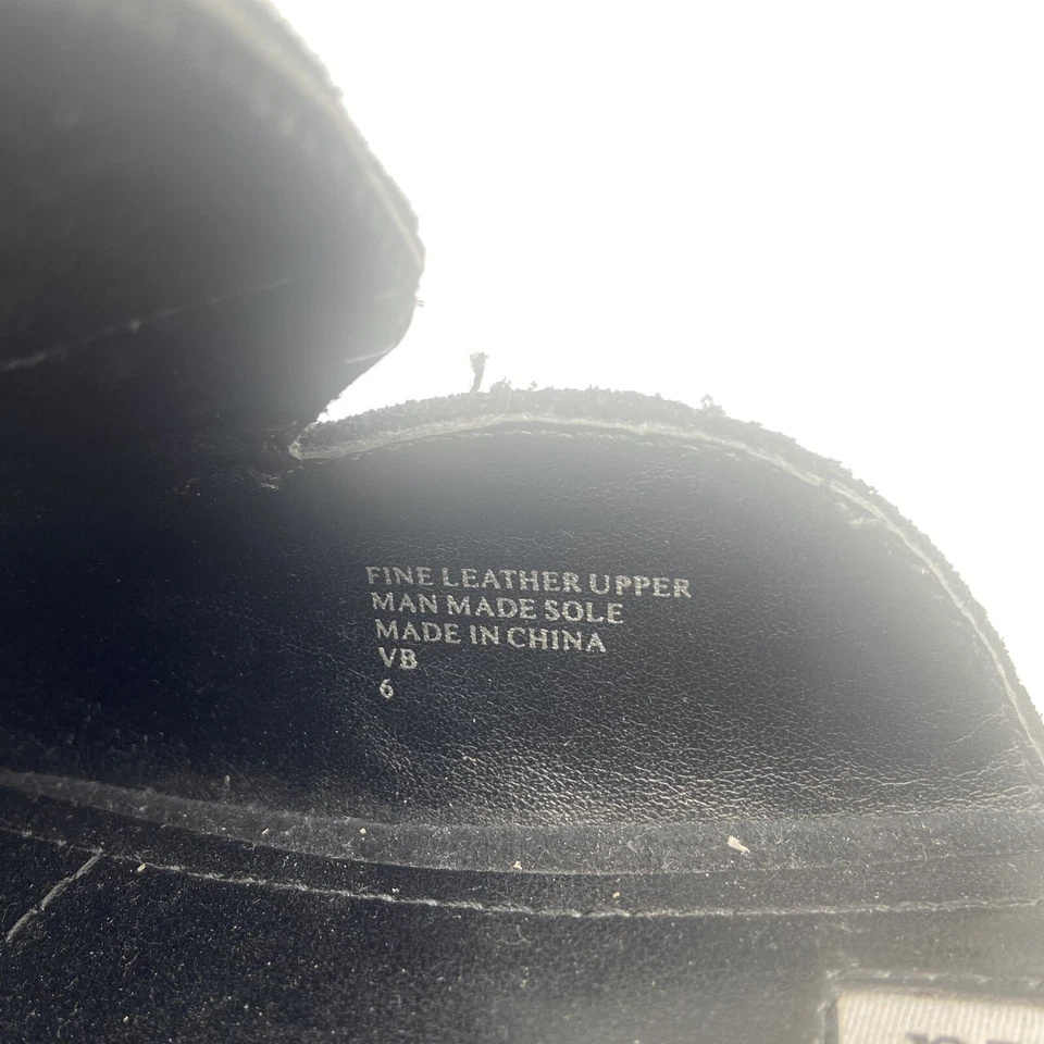 Женские замшевые слипоны Charles David черные плоские Mule с заостренным носком размер 6 - Изображение 3 из 4