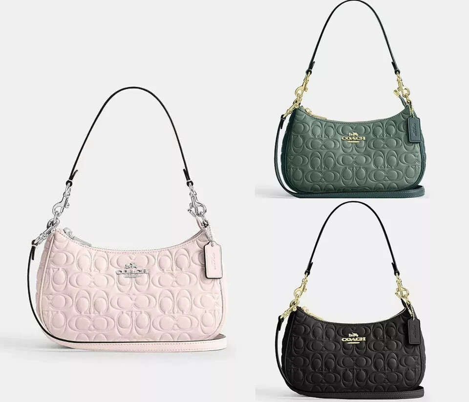 (値下げしました)【未使用】COACH エスパードリュ サイズ7 NWT Coach Teri Shoulder Bag In Signature LeatherCY774/CY674 | eBay