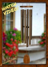 Woodstock CHIMES AMAZING GRACE BRONZE WIND CHIME LARGE 40 INCH MUSICALLY TUNED