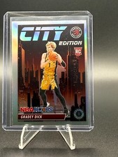 2023-24 Panini Premium Stock No. 6 Gradey Dick RC City Edition Holo Silver Prizm