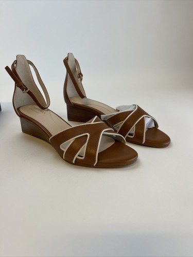 cole haan leather wedge sandals