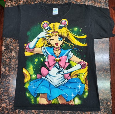 Vintage Sailor Moon Anime Rare Y2K T-shirt Men's Size M Medium