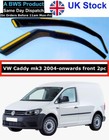 VW Caddy mk3 2door 2004-onwards front wind deflectors 2pc