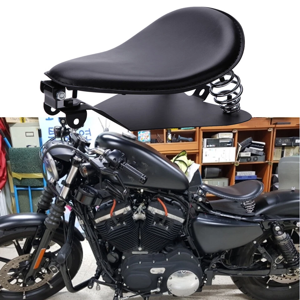 Selim base assento solo mola 3" motocicleta bobber para Suzuki GZ125 GZ150 GZ250 - Imagem 2 de 4