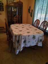 Christmas Tablecloth 80 x 60 in.