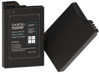 Original LogiCell Li-Ion Akku 1200mAh PSP-S110 Sony PSP Brite PSP-3000 3001 3004