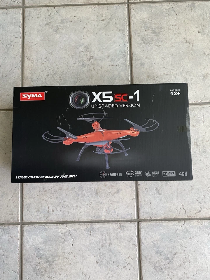 Drone Syma X5SC-1 neuf scellé – Caméra HD – 6 axes – Cadeau ado - Photo 4/4