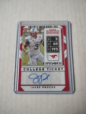 2020 Panini Contenders Draft Picks College Ticket Autographs James Proche #234