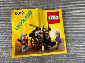 Vintage Lego Legoland 6012-1 Siege Cart Complete 1986 Castle Lion Knights