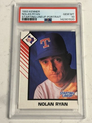 1993 Kenner Starting Lineup Cards Nolan Ryan Portrait - PSA 10 GEM MINT
