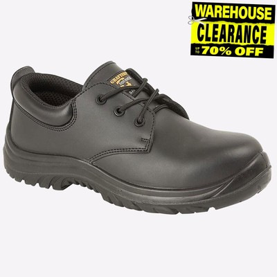 Grafters Atmore Mens NON-METAL Work Dress Superlite Safety Shoes Black