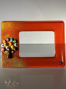 Murano Millefiori Glass Picture Frame  “Tree Of Life” Made In Italy