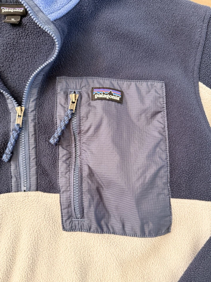 Suéter Pullover Patagonia Niños XL Polar Cuarto Cremallera Retro Pila Cálido Exterior Foto 2 de 4