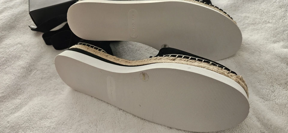 Vince Camuto Esparelldas Negro Gamuza Zapatos Talla 9 Foto 2 de 4