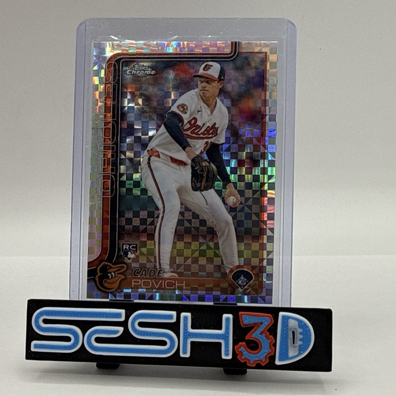 ⚾ 2025 Topps Chrome Cade Povich RC #140 X-Fractor Baltimore Orioles