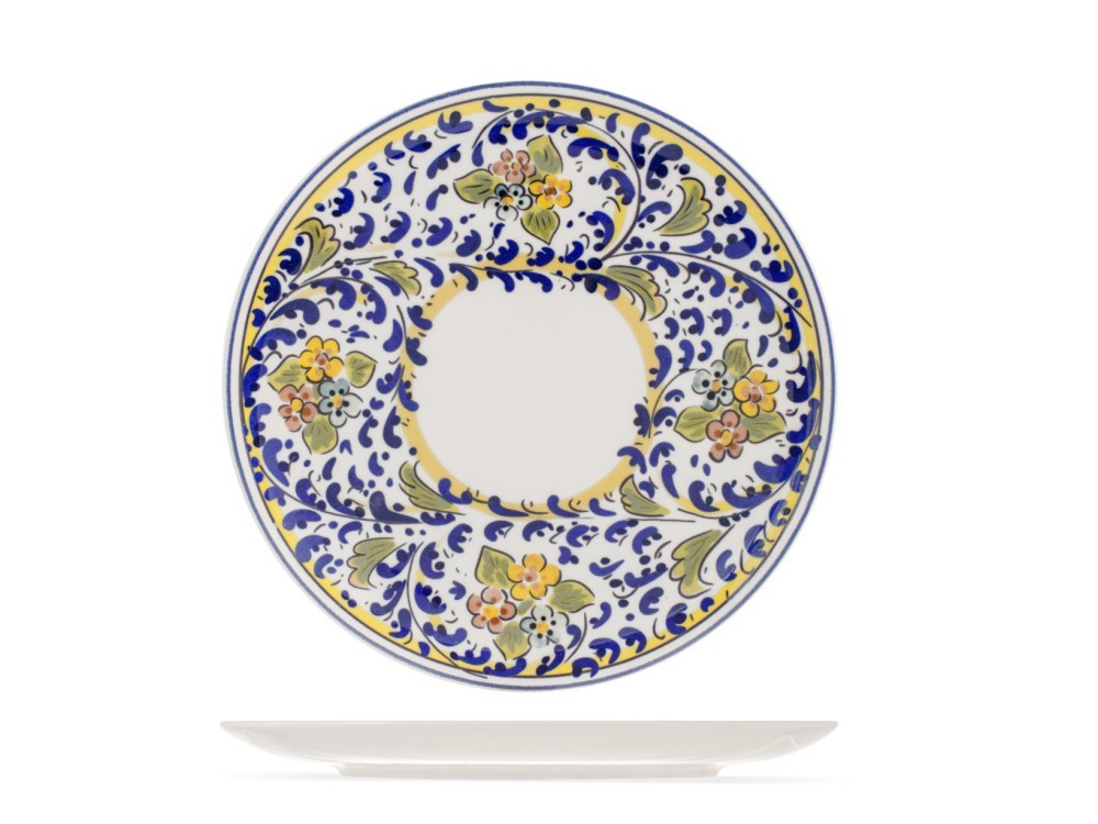 H&H Flat Plate Florence in Decorated Porcelain 25.5 cm