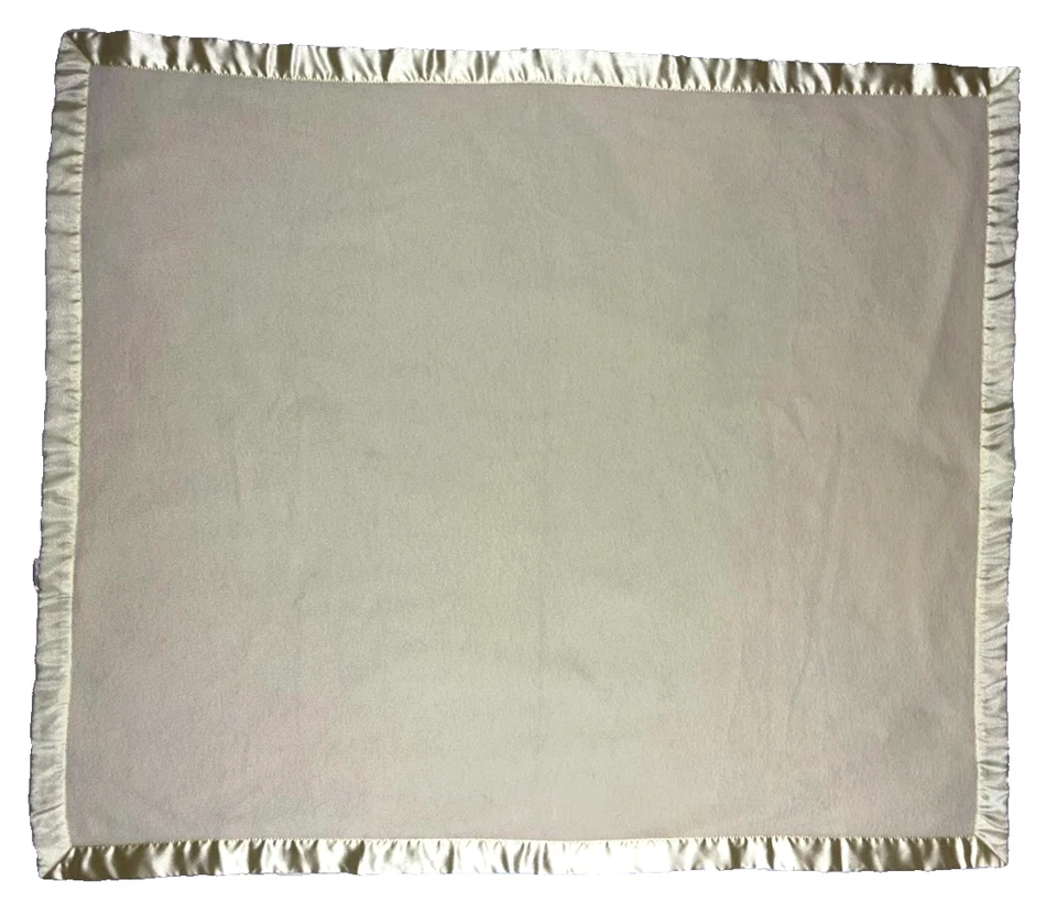 考拉宝宝纯色黄色婴儿毯缎面装饰柔软男女通用 36x42 安全二手状况完好 — 第 3/3 张图片