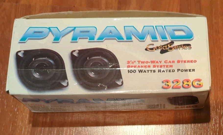 PYRAMID 328GS Gold Series 100W 3.5" TWO-WAY Car Stereo Speak