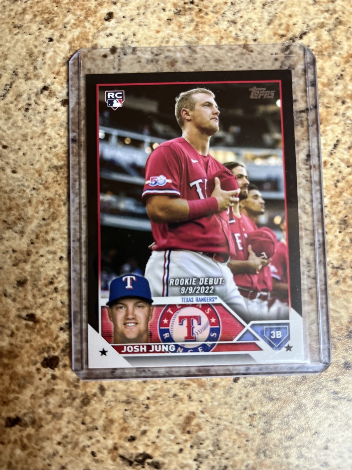 2023 Topps Update Series - Rookie Debut Josh Jung #US308 Black /72 (RC)