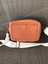 MADEWELL The Transport Camera Bag English Saddle Crossbody Leather Bag