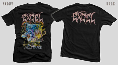New D T G Printed T-Shirt - EXCEL Split Image Graphic Tee - Sizes S-5XL